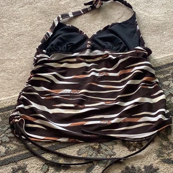 Silhouette solutions, tankini top brown beige, rust, gold size 16 nice f… - Picture 2 of 7